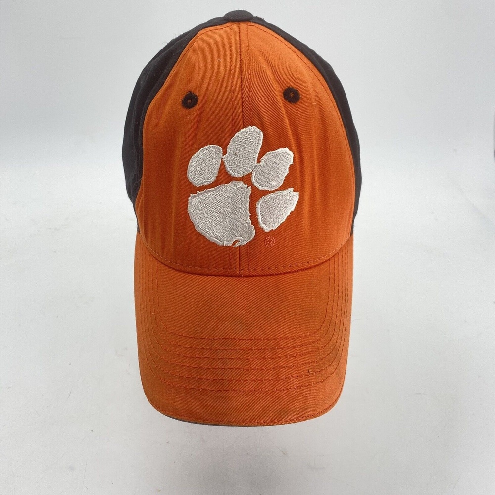 Clemson Tigers Ball Hat Cap Distressed Orange Black Paw Captivating Headgear ACC